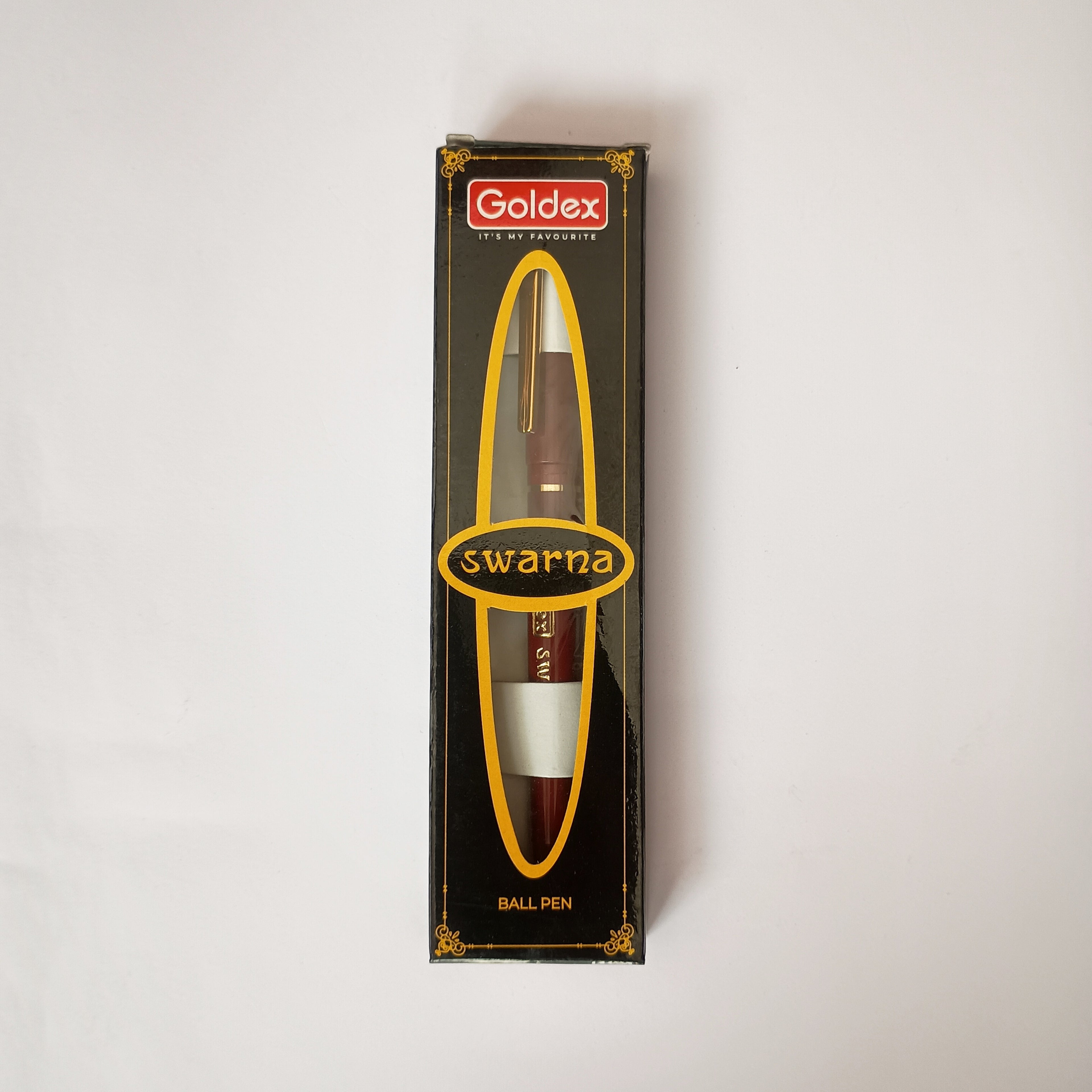 Goldex Swarna Red Ball Pen - 10 Pens Pack | Smooth Writing Premium Ball Pen