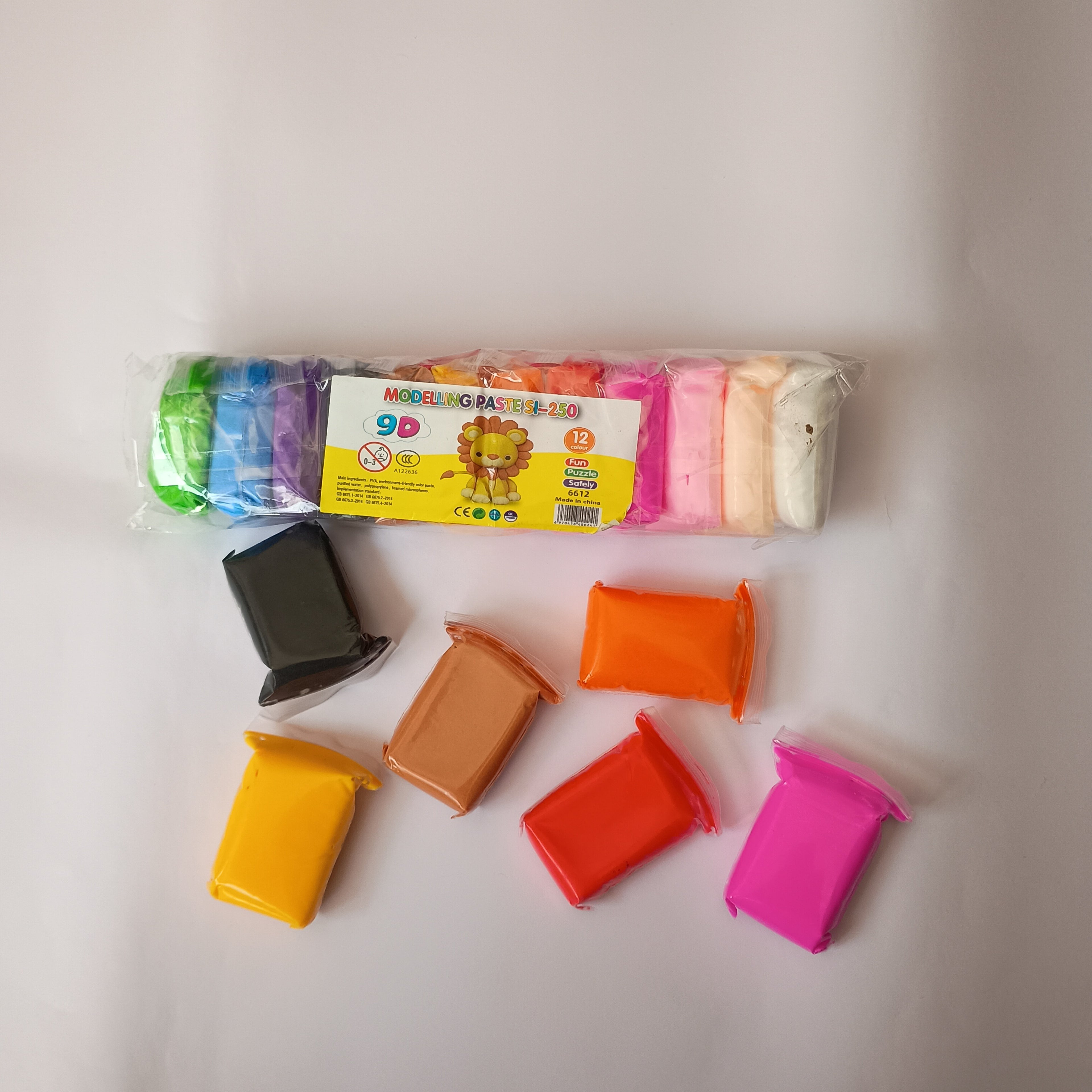 Modelling Clay 12 Colour Pack | Non-Toxic Soft Clay for Kids & Art Craft
